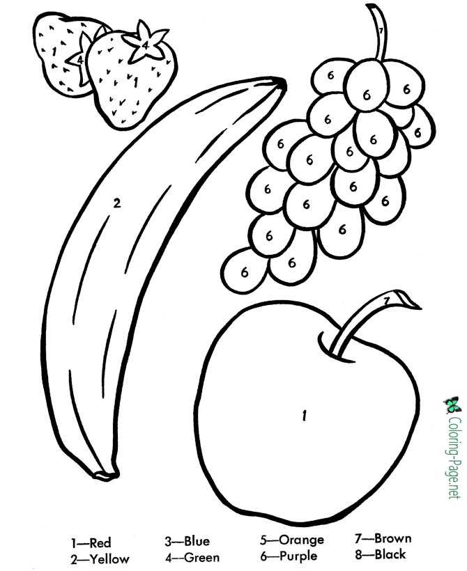 fruit-color-by-number-worksheet