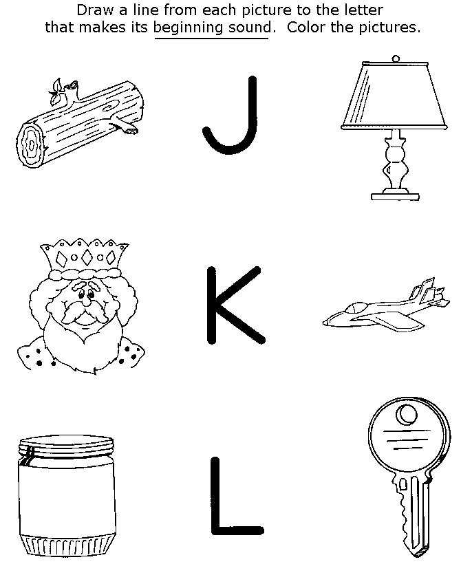 Printable Alphabet Pre School Coloring Pages
