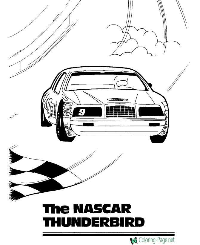 Nascar - Cars Coloring Pages