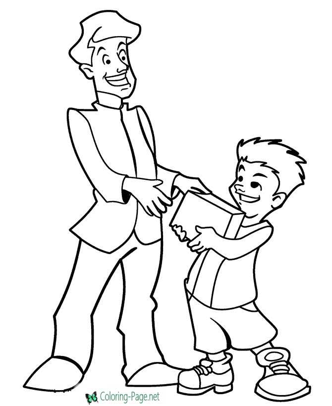 Happy Father´s Day Coloring Pages