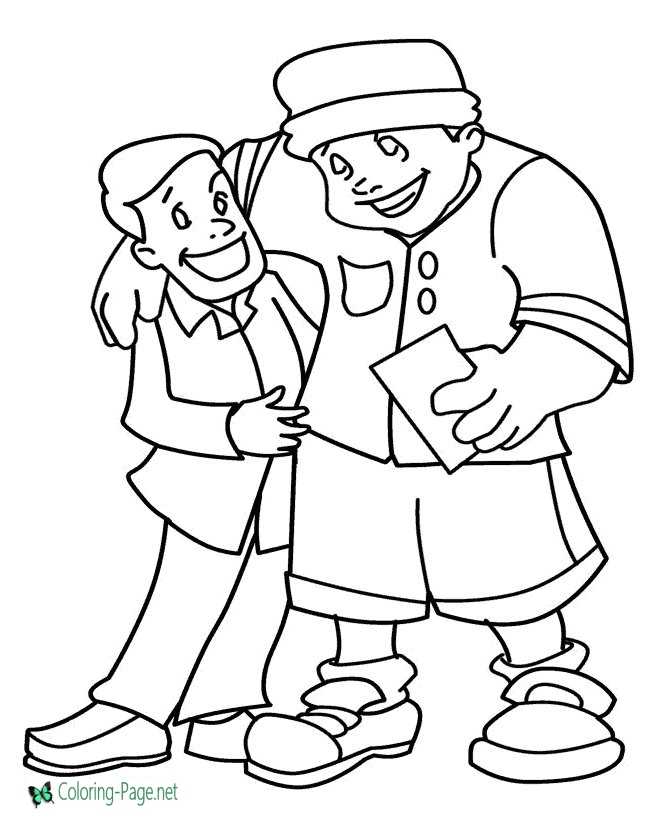 Father´s Day Coloring Pages Print and Color