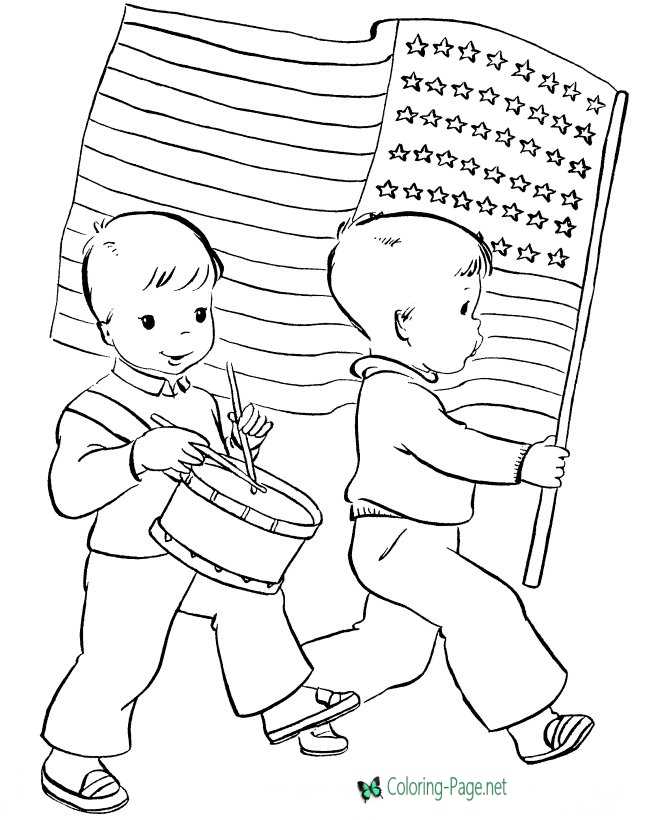 July 4th Independence Day Coloring Pages