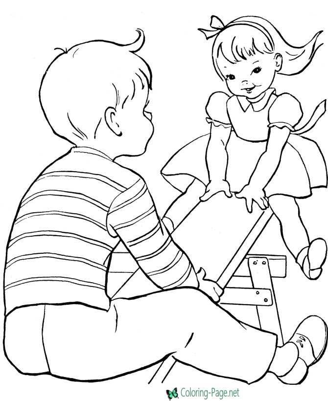 Printable Kids Coloring Pages