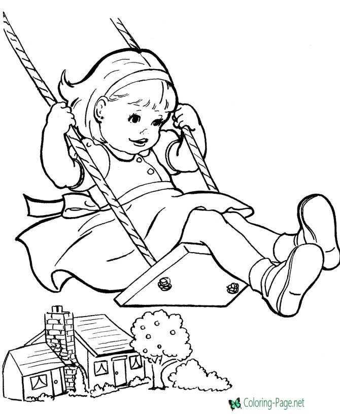 Kids Coloring Pages Girls to Color
