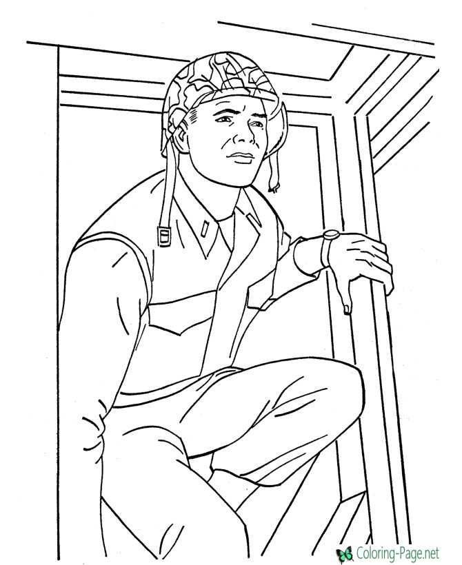 Army Military Coloring Pages