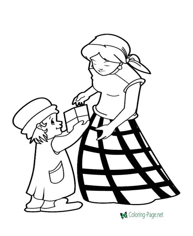Mother´s Day Coloring Pages to Print Color