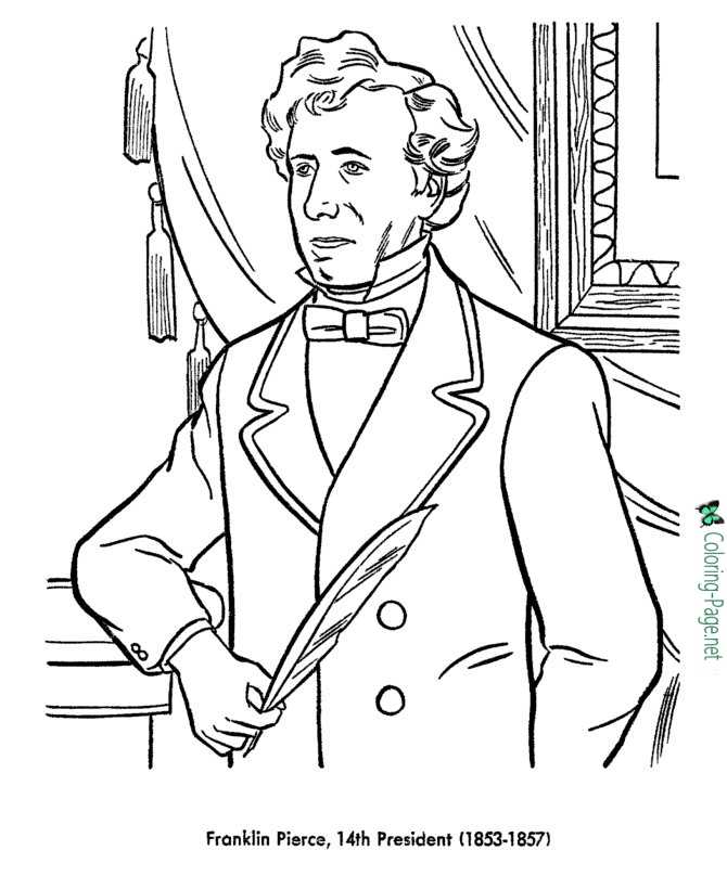 US presidents coloring page