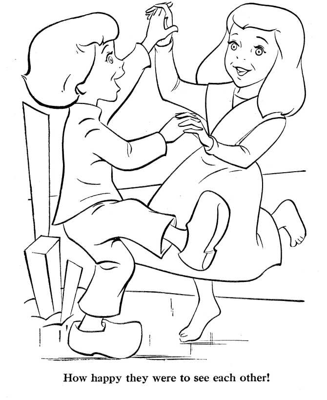 printable Happy Kids Coloring Page