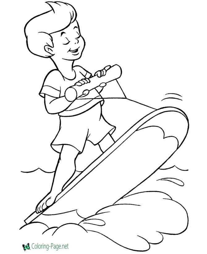 Summer Coloring Pages Easy