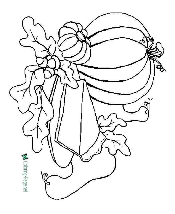 Thanksgiving Coloring Pages Thanksgiving Foods