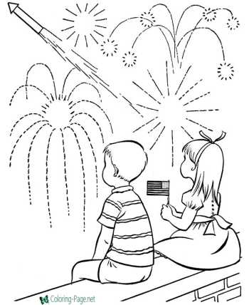 America Independence Day coloring pages