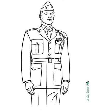 Memorial Day in America coloring pages