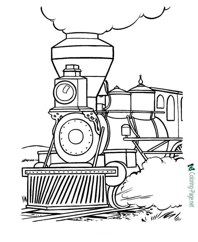Train Coloring Pages Trains to Color