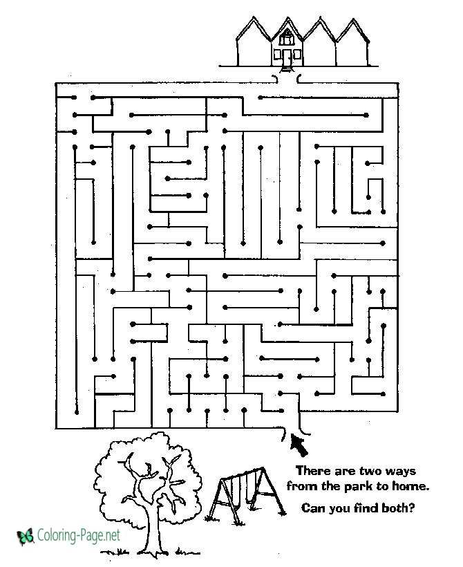 Free Printable Maze