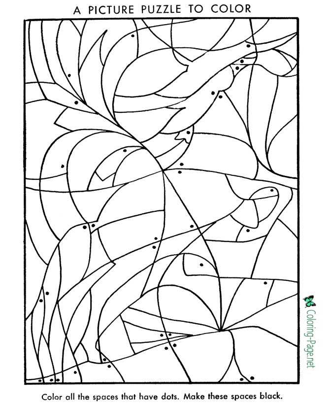 Printable Coloring Puzzles 5