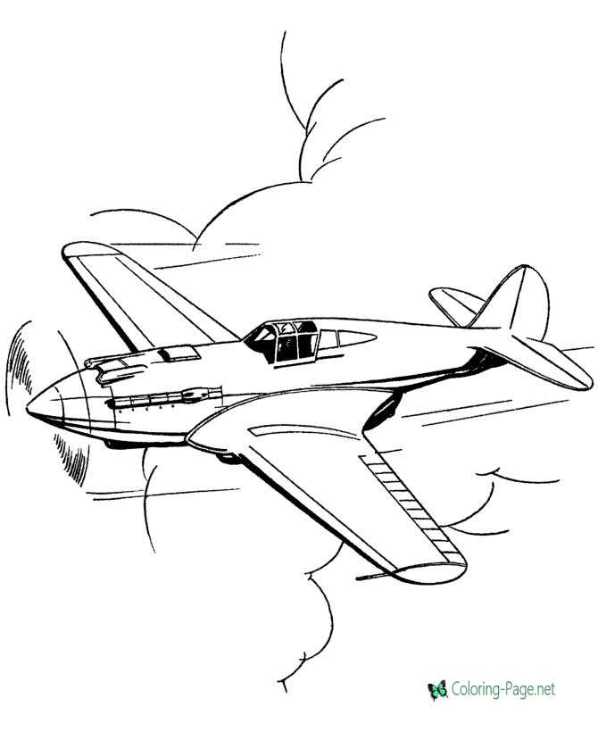 Download Airplane Coloring Pages