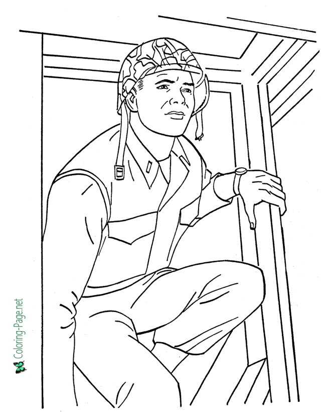army people coloring pages