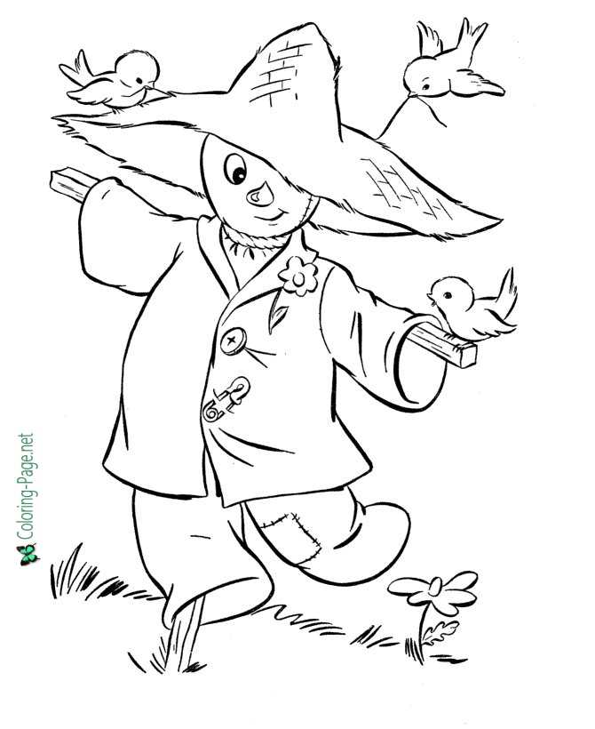 fall coloring pages to download and print for free - autumn coloring ...