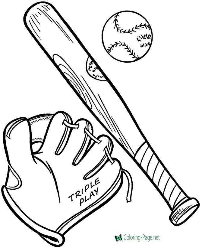 Free Printable Baseball Coloring Pages For Kids