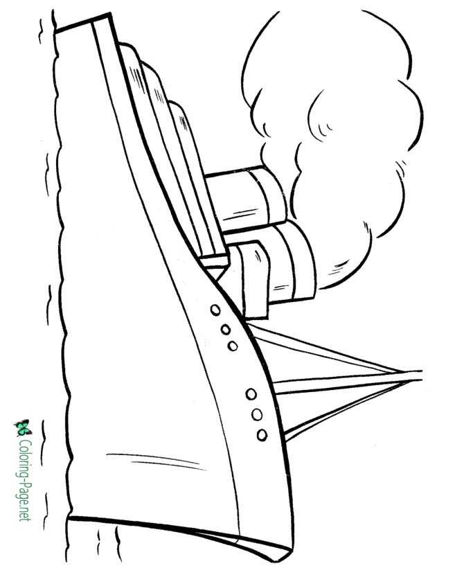 Download Boat Coloring Pages