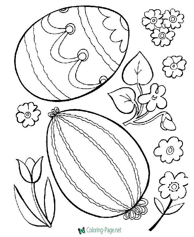 Download Easter Coloring Pages