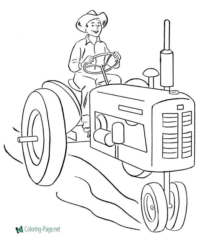 Download Farm Coloring Pages