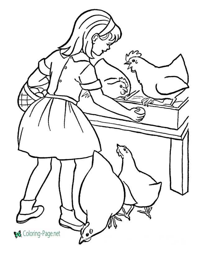 Download Farm Coloring Pages