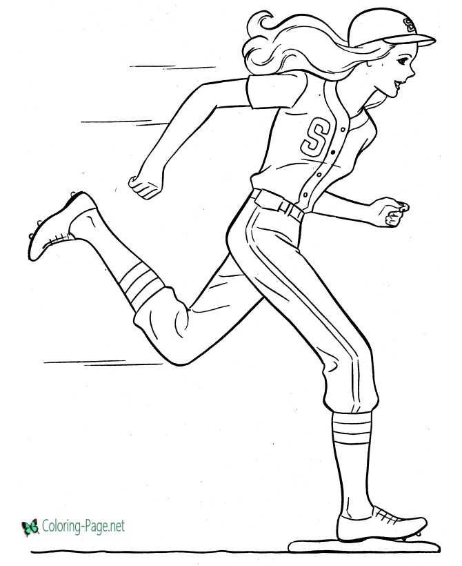 Girls Playing Sports Coloring Pages For Girls