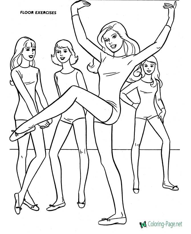 Featured image of post Gymnastics Coloring Pages For Girls Printable