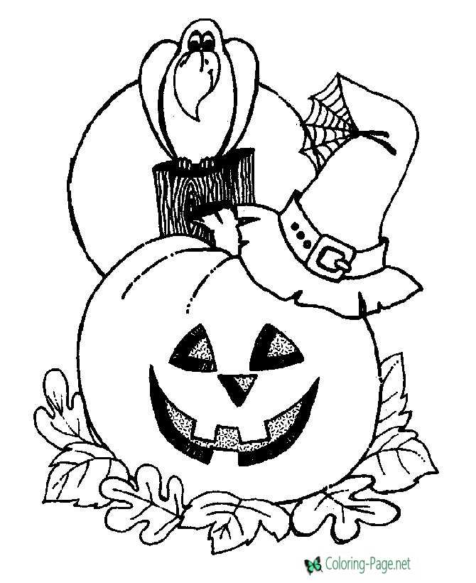 Download Halloween Coloring Pages Print Jack O Lantern