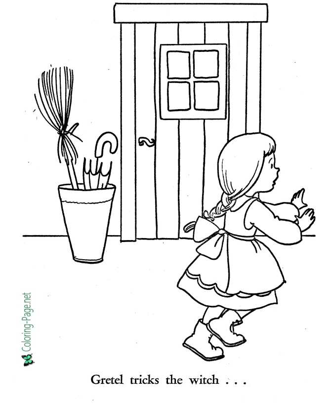 Fairy Tales - Hansel and Gretel Coloring Pages