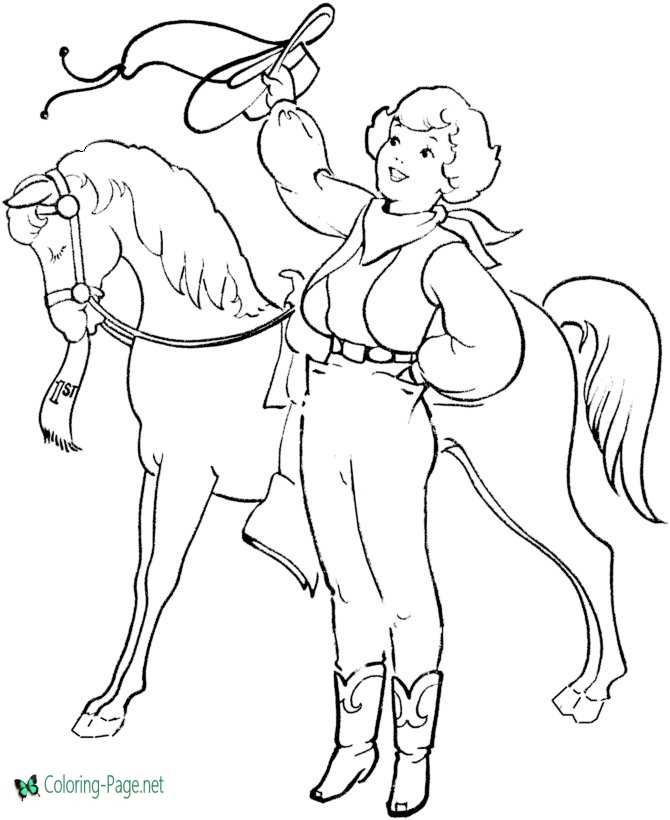 Western Horse Coloring Pages Coloring Pages