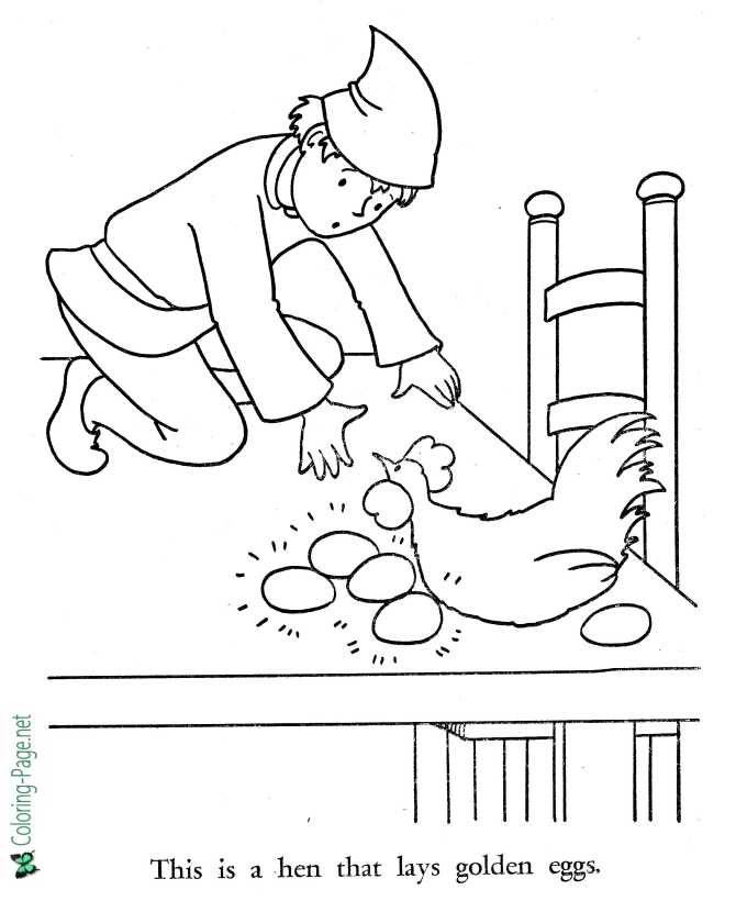 Jack and the Beanstalk Coloring Pages