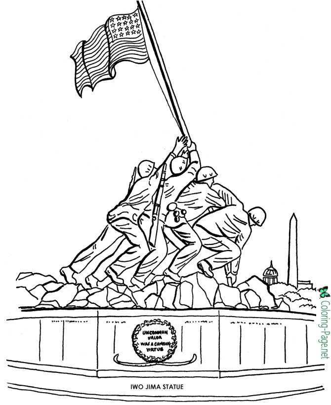 26+ Memorial Day Coloring Pages Free