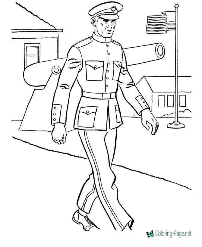 army soldier coloring pages for kids