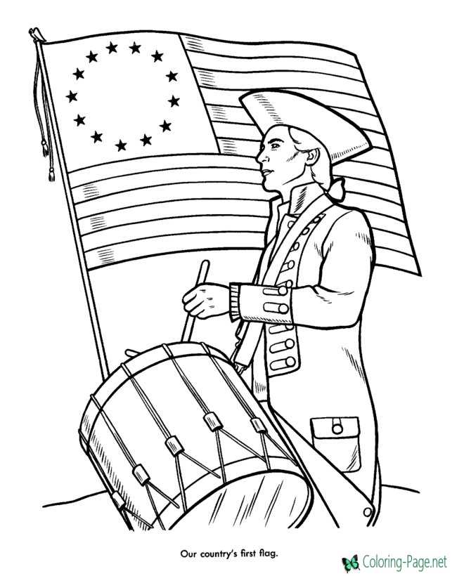 patriot coloring pages