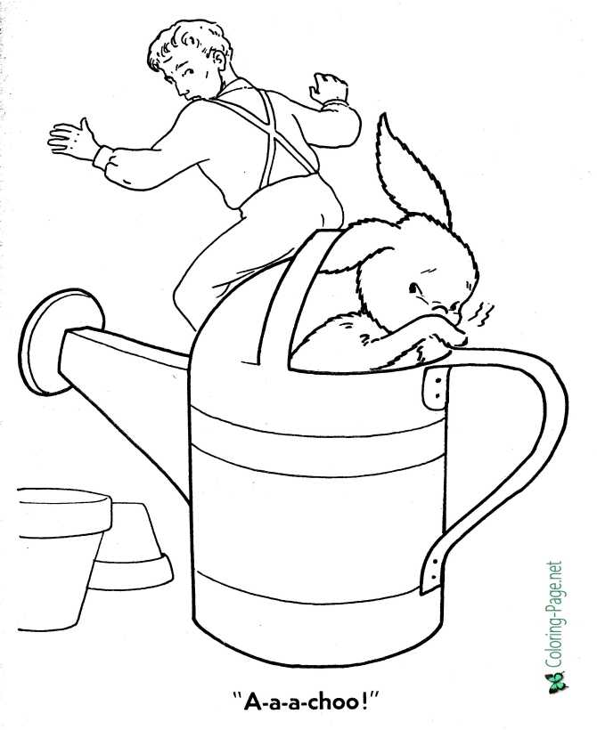 Peter Rabbit coloring page