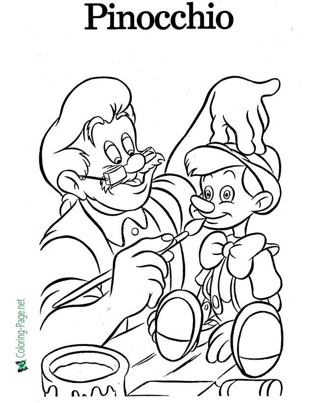Pinocchio Printable Disney Coloring Pages Coloring Pages