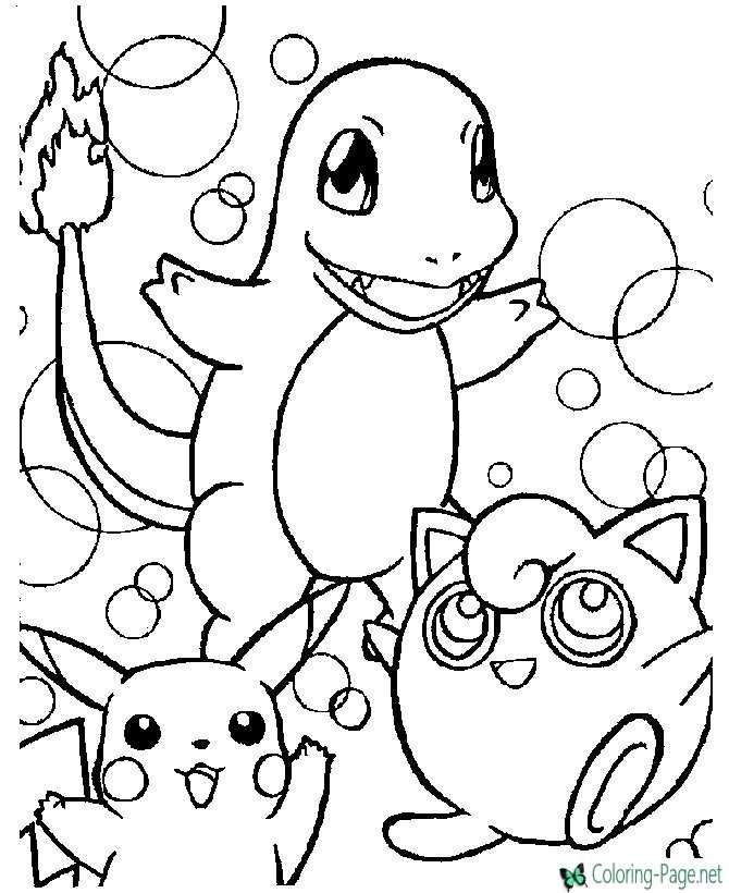 pokemon coloring page 02