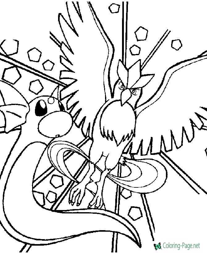 click a picture below for the printable pokemon coloring page