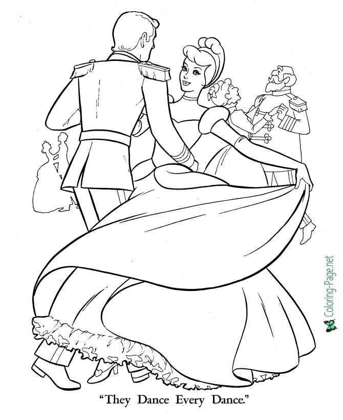 prince and princess coloring page
