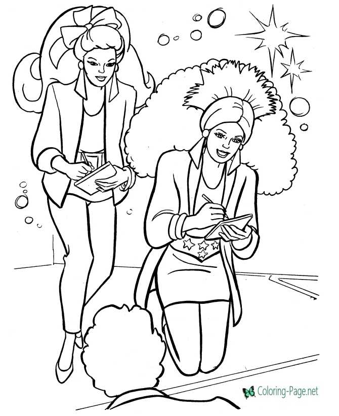 girl rock star coloring page