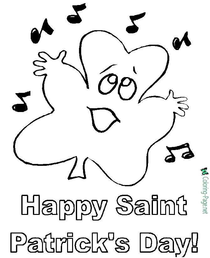 st patrick´s day coloring pages