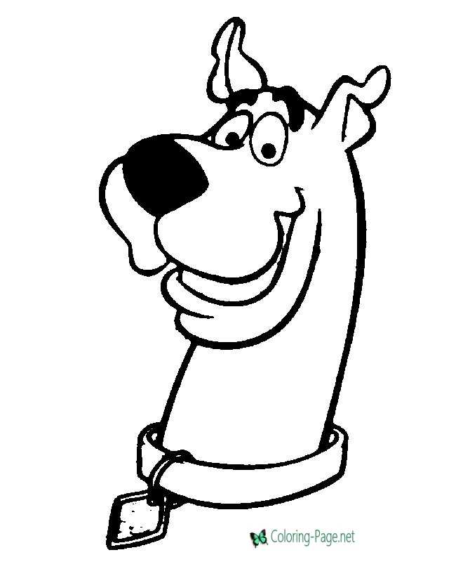 cartoon network scooby doo coloring pages