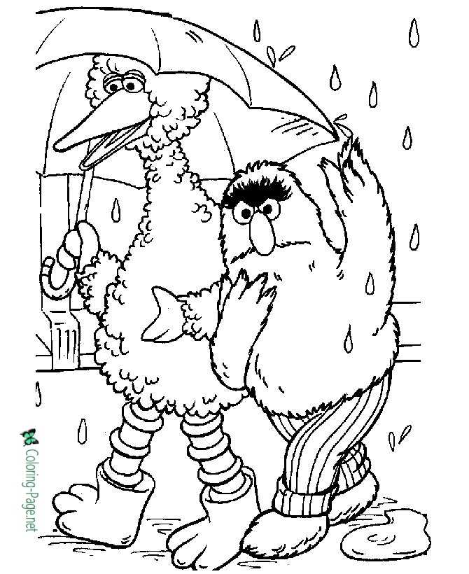 Sesame Street Coloring Pages Big Bird Coloring Pages