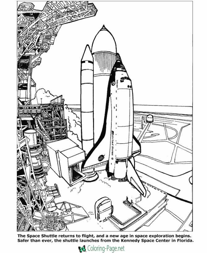 Free Printable Space Coloring Pages For Preschoolers