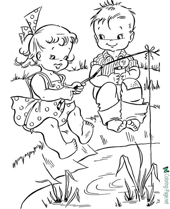 summer coloring pages for preschoolers