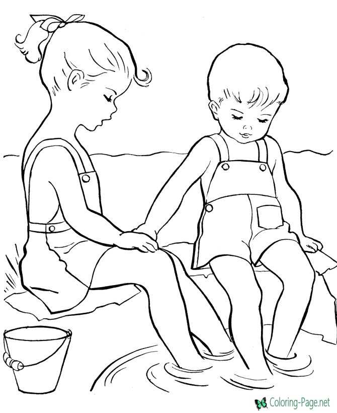 summer coloring pages