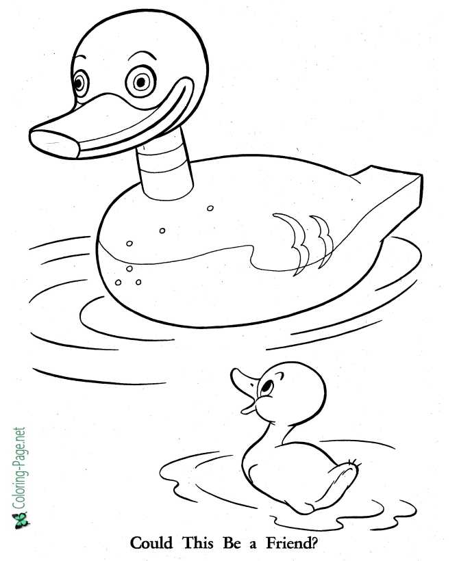 The Ugly Duckling Coloring Pages 07 - Fairy Tale