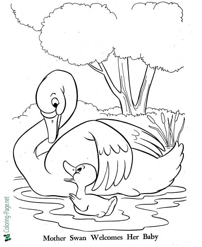 Download The Ugly Duckling Coloring Pages Fairy Tales